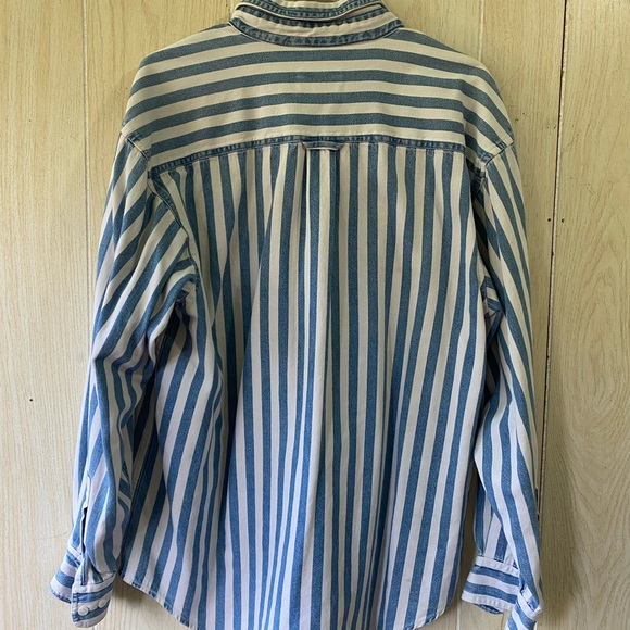 Blue White Button Down - Picture 2 of 3